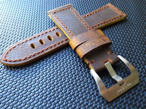 vintage leather strap panerai